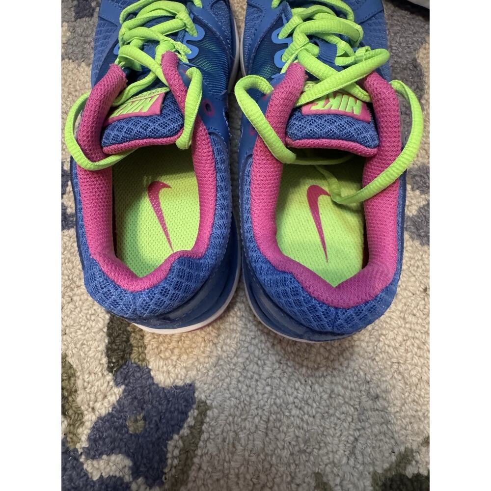 Nike LunarLon Running Shoes Blue Pink Green Women’s Size 6 Athletic Trainer - Picture 5 of 9